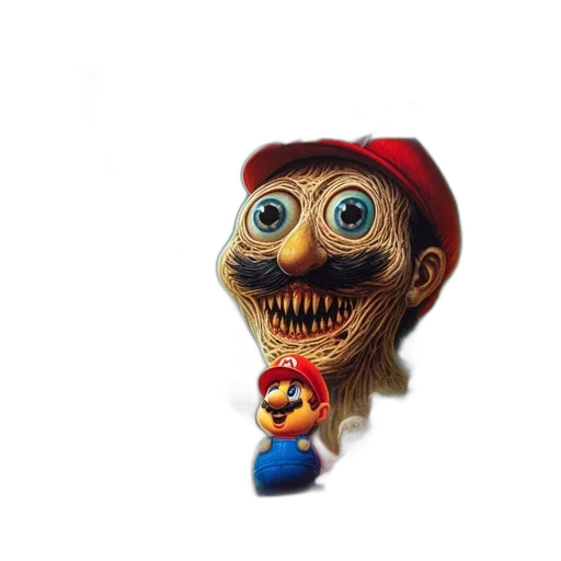 mask, face, creature, hat, 3d render, concept art, pixel art, photorealistic transparent PNG cut-out