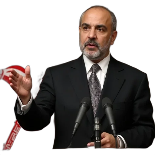 staff, photorealistic, iran, president, hassan, ali, ahmadzai, gestures transparent PNG cut-out