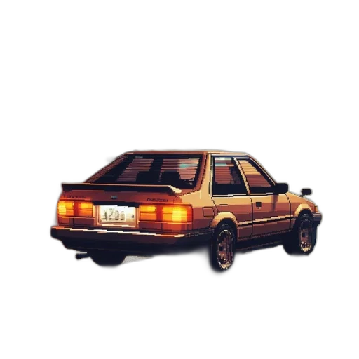 car, animal, weapon, photorealistic, 3d render, vaporwave, concept art, nighttime transparent PNG cut-out