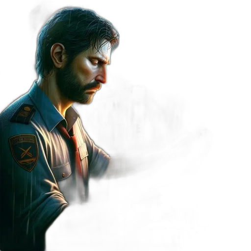 jacket, concept art, photorealistic, fantasy art, comic book art, during, rainy, night transparent PNG cut-out