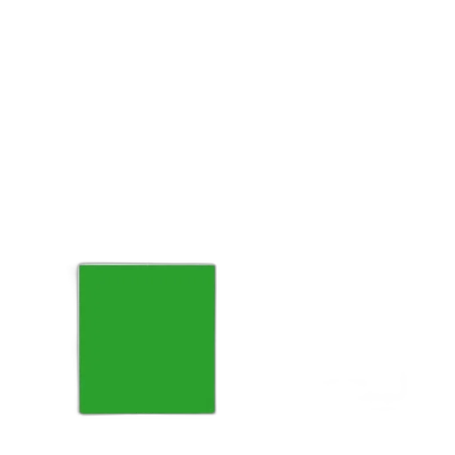 robot, staff, furniture, pixel art, 3d render, green, earth tones, monochrome transparent PNG cut-out