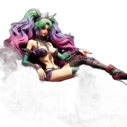fantasy art, concept art, 3d render, pixel art, green, elaborate, figure, regal transparent PNG cut-out