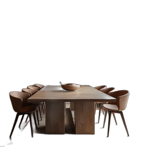furniture, 3d render, photorealistic, earth tones transparent PNG cut-out