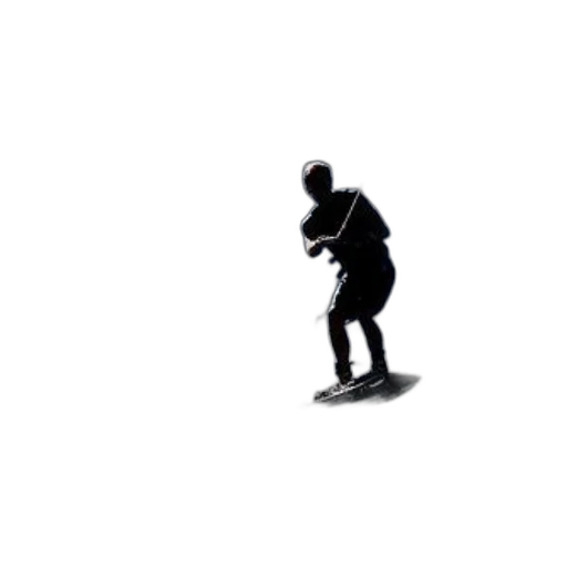 robot, shoes, staff, weapon, 3d render, pixel art, concept art, cartoon transparent PNG cut-out