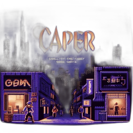 concept art, pixel art, cyberpunk, comic book art, outer space, pixel-art, style, bustling transparent PNG cut-out