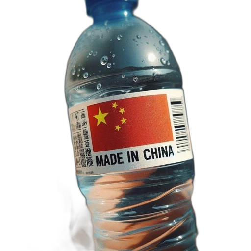bottle, weapon, food, hair, 3d render, vaporwave, photorealistic, person transparent PNG cut-out