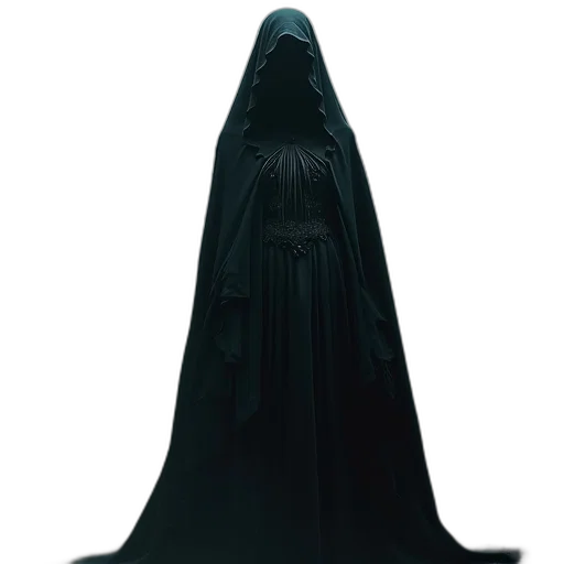 dress, staff, mask, jacket, concept art, 3d render, pixel art, fantasy art transparent PNG cut-out
