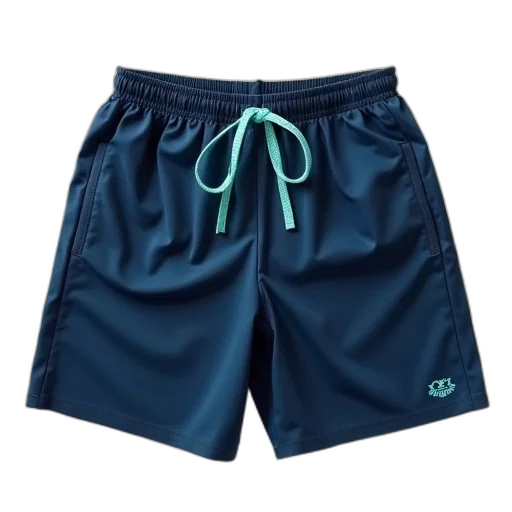 green, pair, dark, blue, athletic, shorts, teal, drawstring transparent PNG cut-out