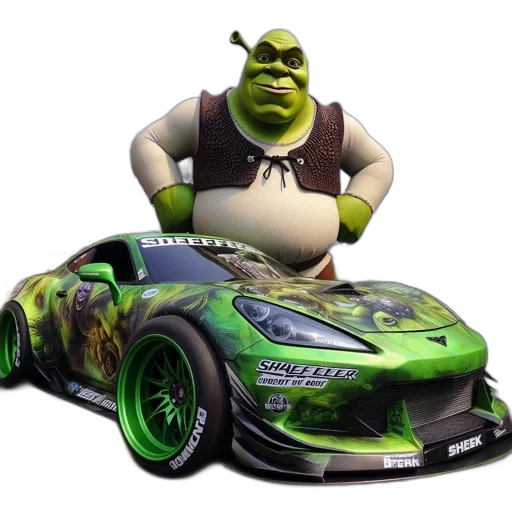 car, animal, creature, concept art, 3d render, statue, cartoon, character transparent PNG cut-out