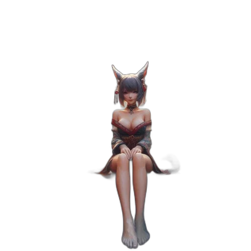 mask, staff, creature, dress, 3d render, concept art, pixel art, fantasy art transparent PNG cut-out