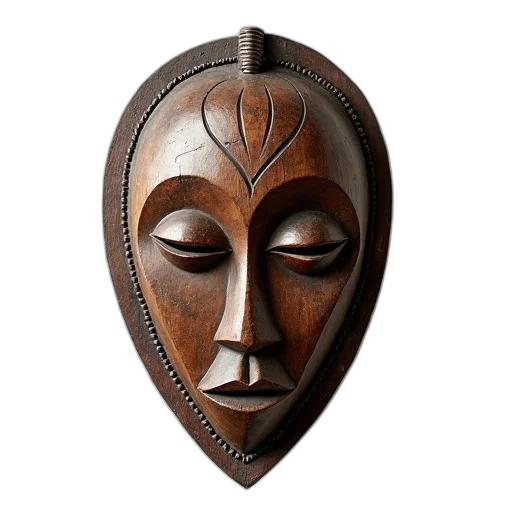 mask, jewelry, face, crown, photorealistic, traditional, african, intricate transparent PNG cut-out