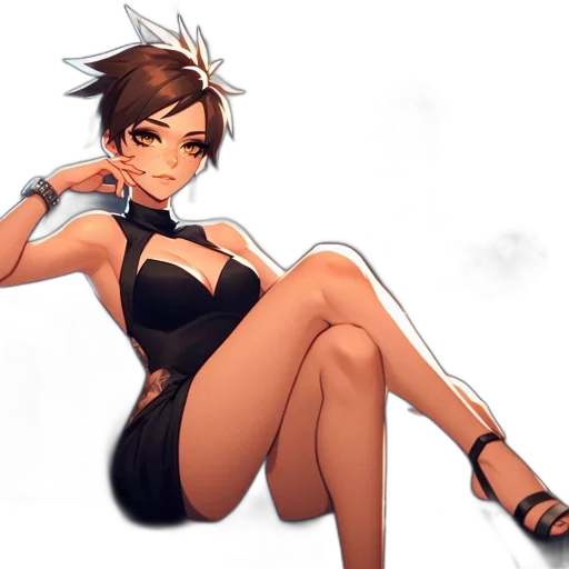 dress, staff, concept art, anime, pixel art, cartoon, monochrome, dark transparent PNG cut-out