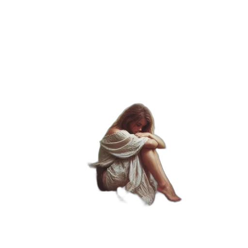 dress, hair, creature, face, pixel art, concept art, oil painting, fantasy art transparent PNG cut-out