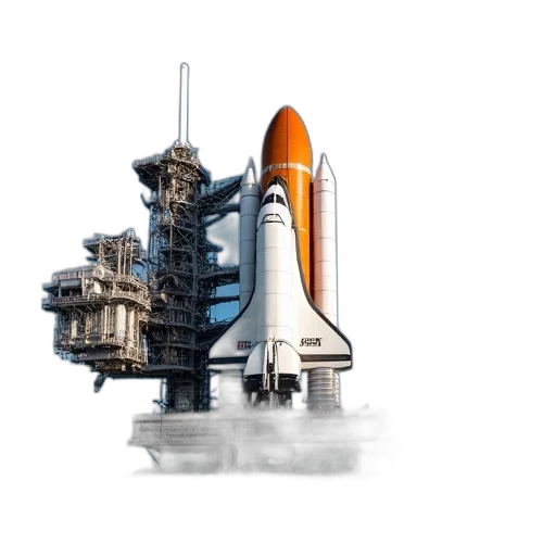 building, concept art, 3d render, pixel art, fantasy art, outer space, space, shuttle transparent PNG cut-out