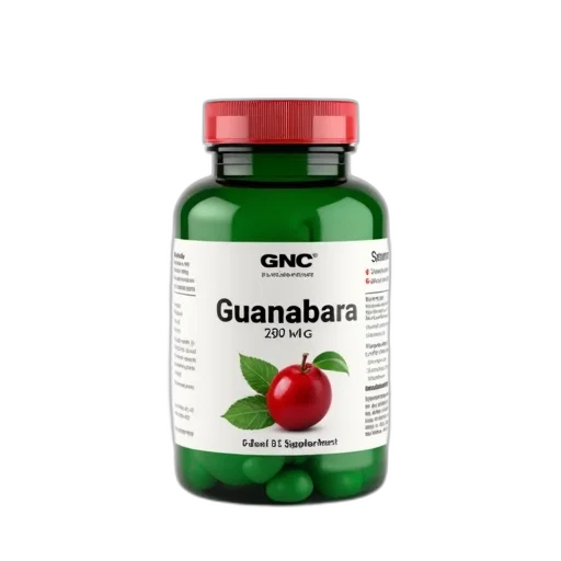 green, bottle, gnc, guanabana, 250mg, supplement, white, label transparent PNG cut-out