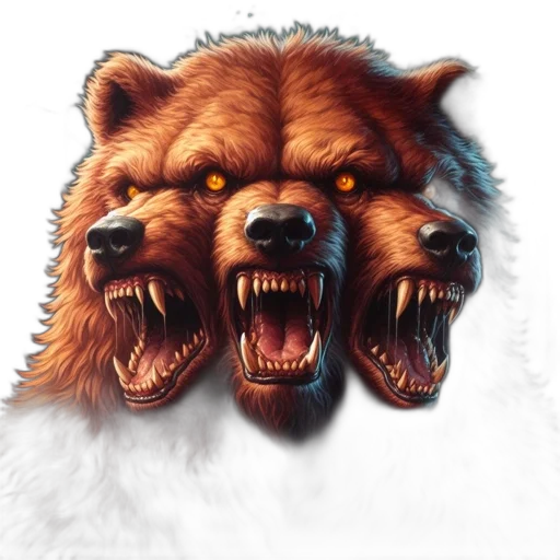 animal, face, staff, pixel art, fantasy art, concept art, photorealistic, intimidating transparent PNG cut-out