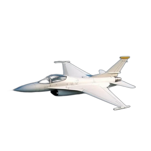 weapon, 3d render, sleek, white, jet, fighter, pointed, nose transparent PNG cut-out