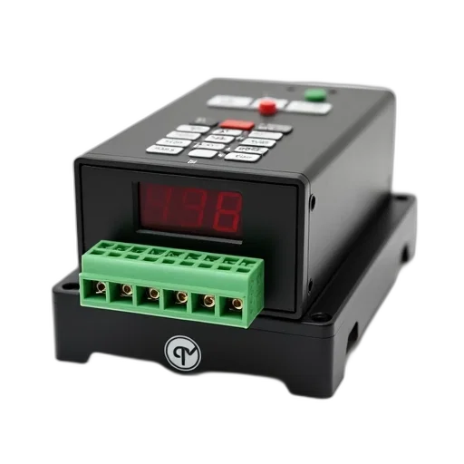 black, electronic, device, digital, display, multiple, connectors, placed transparent PNG cut-out