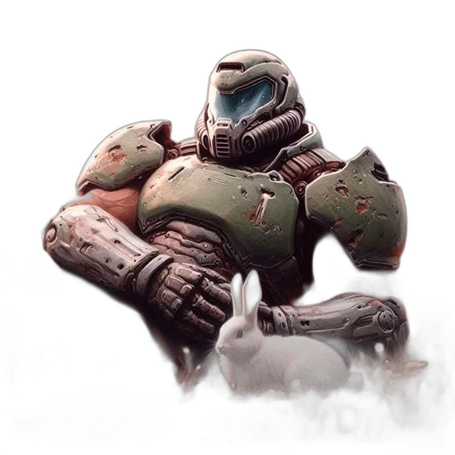 robot, weapon, creature, animal, concept art, 3d render, fantasy art, pixel art transparent PNG cut-out