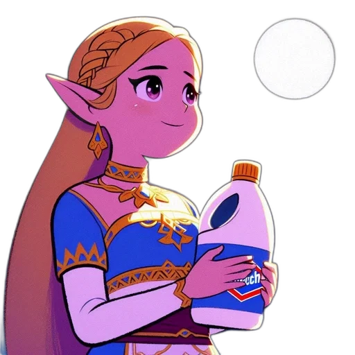 bottle, dress, mask, face, concept art, pixel art, fantasy art, cartoon transparent PNG cut-out
