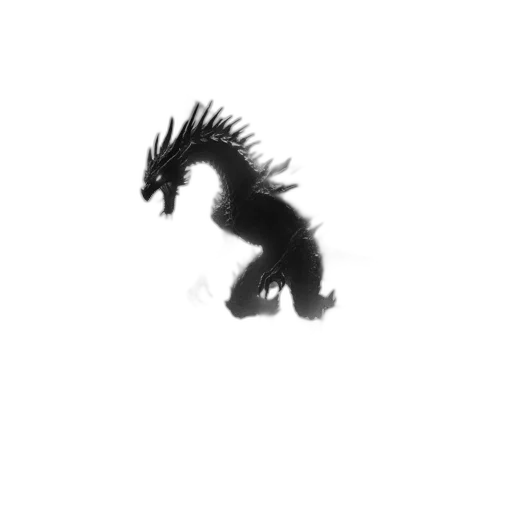 dragon, creature, animal, hair, concept art, fantasy art, 3d render, photorealistic transparent PNG cut-out