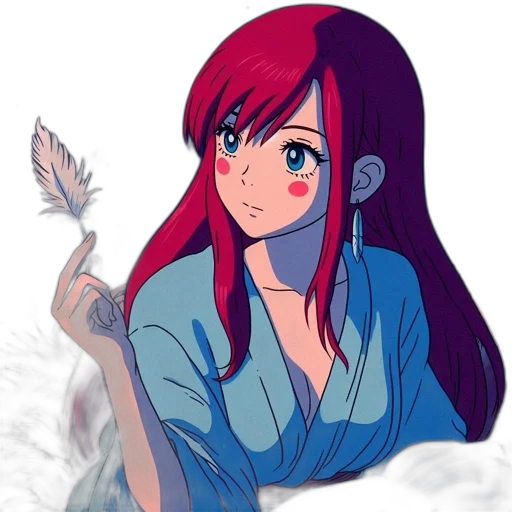 dress, staff, flower, weapon, anime, cartoon, fantasy art, pixel art transparent PNG cut-out
