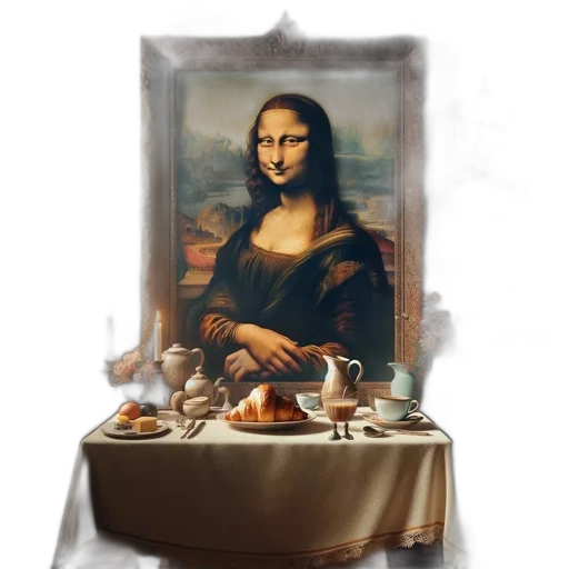 food, furniture, face, robot, photorealistic, oil painting, concept art, fantasy art transparent PNG cut-out