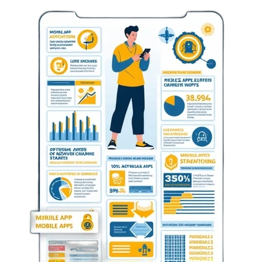 vertical, infographic, poster, blue, yellow, color, scheme, featuring transparent PNG cut-out