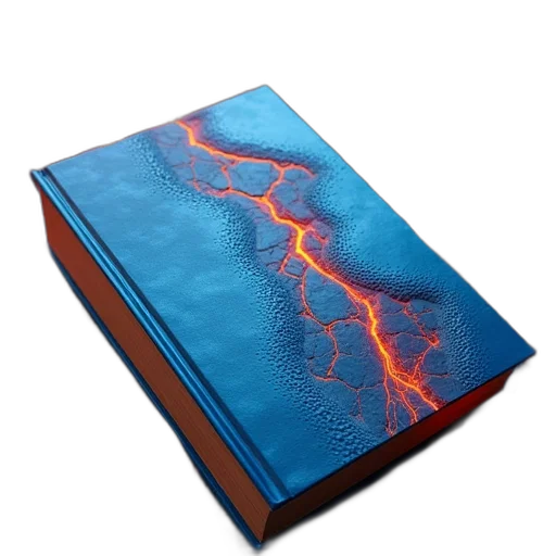 dragon, photorealistic, oil painting, underwater, blue, book, red, colors transparent PNG cut-out