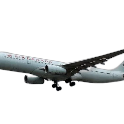 3d render, air, canada, airplane, flying, through, sky, cloudy transparent PNG cut-out