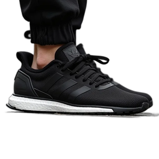 shoes, photorealistic, dark, monochrome, zapatin, zapatino, zapatinto, adidas transparent PNG cut-out