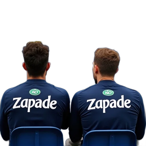jacket, 3d render, concept art, two, men, sitting, next, each transparent PNG cut-out