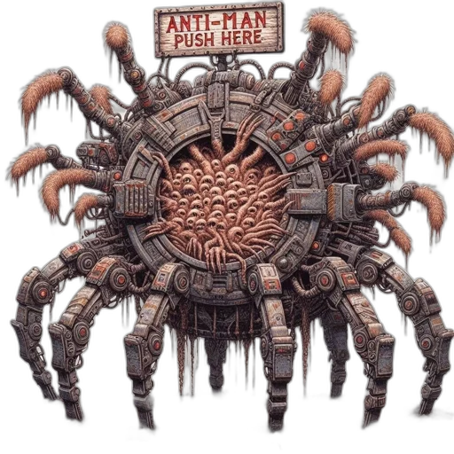 robot, animal, weapon, furniture, concept art, 3d render, fantasy art, comic book art transparent PNG cut-out