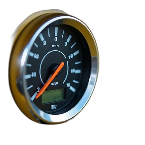 car, close-up, view, dashboard, focusing, fuel, gauge, temperature transparent PNG cut-out