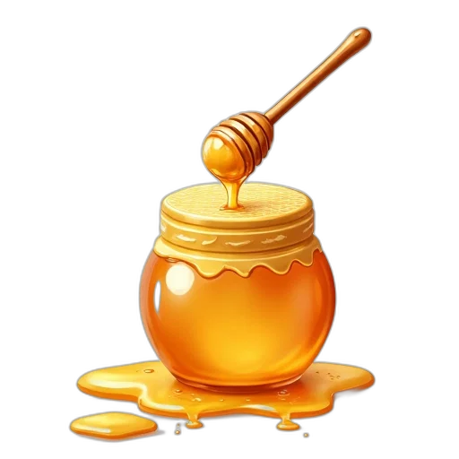 food, crown, photorealistic, 3d render, golden, digital, illustration, honey transparent PNG cut-out