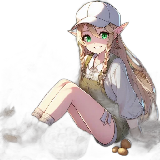 hat, staff, creature, dragon, anime, pixel art, fantasy art, concept art transparent PNG cut-out