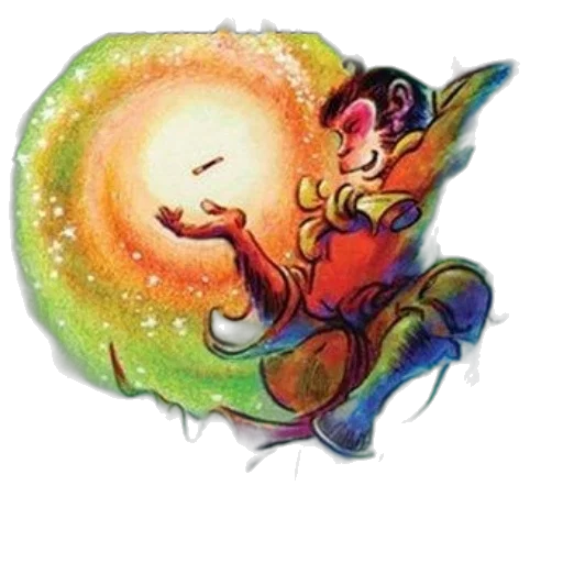 staff, dragon, creature, mask, concept art, watercolor, fantasy art, comic book art transparent PNG cut-out