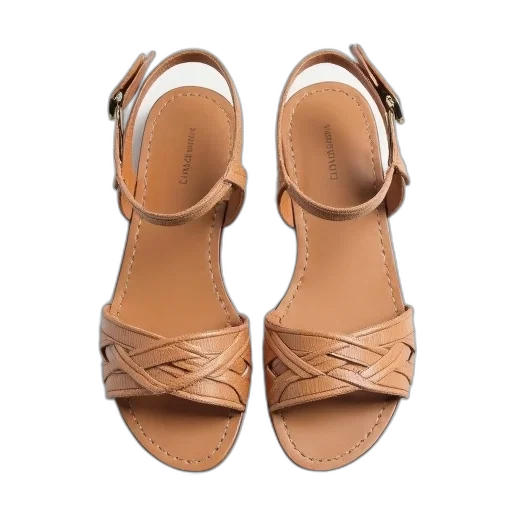 shoes, earth tones, pair, beige, sandals, woven, design, straps transparent PNG cut-out