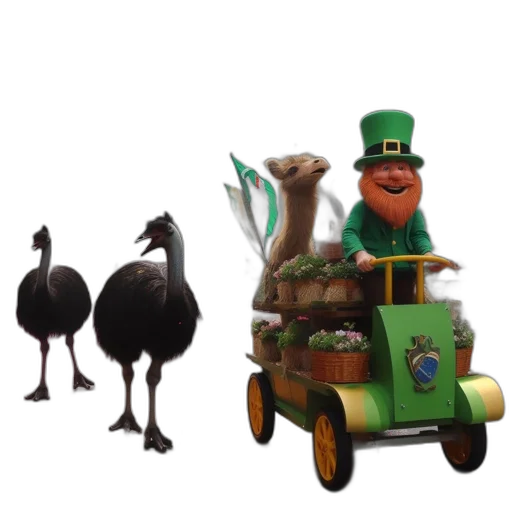 animal, furniture, hat, concept art, 3d render, forest, celebratory, scene transparent PNG cut-out