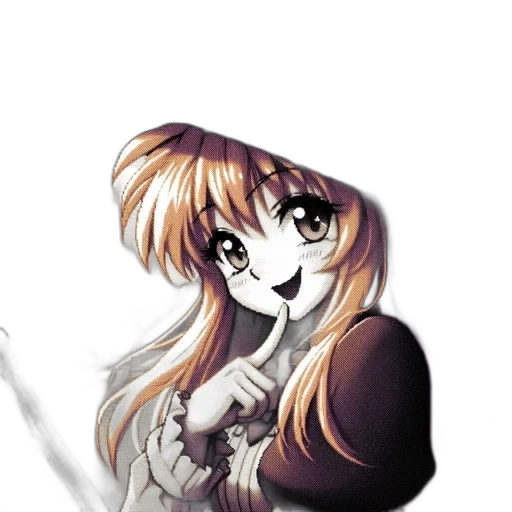staff, hair, anime, cartoon, pixel art, fantasy art, monochrome, young transparent PNG cut-out