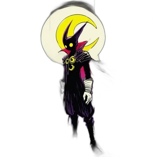 staff, mask, creature, hat, concept art, pixel art, comic book art, fantasy art transparent PNG cut-out