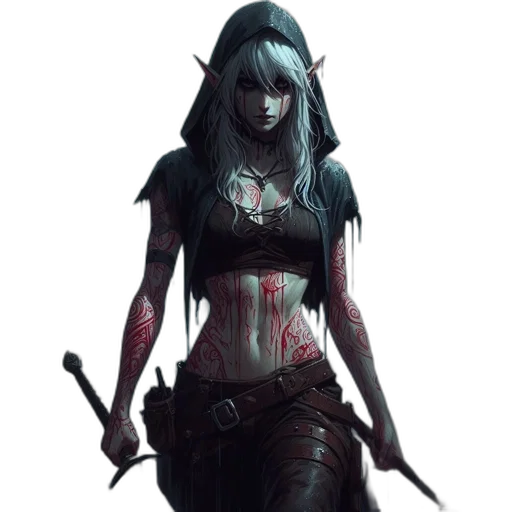 staff, fantasy art, concept art, comic book art, pixel art, dark, red, blue transparent PNG cut-out