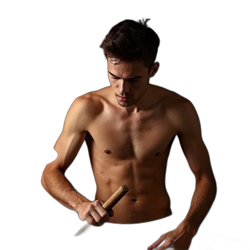 staff, weapon, sword, hair transparent PNG cut-out