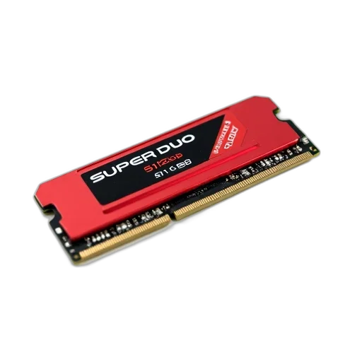 weapon, 3d render, red, black, memory, card, brand, name transparent PNG cut-out