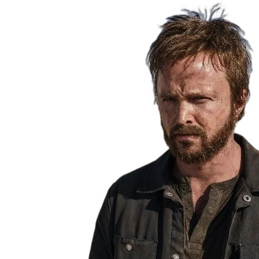 jacket, rugged, man, beard, stands, desert, landscape, wearing transparent PNG cut-out