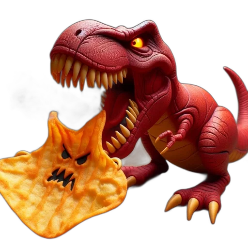 dragon, food, creature, concept art, 3d render, photorealistic, pixel art, imposing transparent PNG cut-out