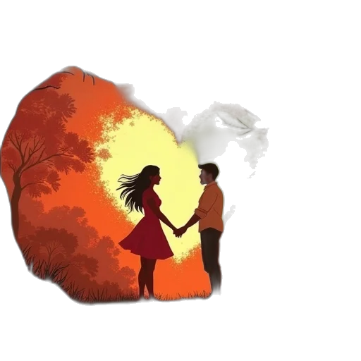 umbrella, concept art, watercolor, fantasy art transparent PNG cut-out