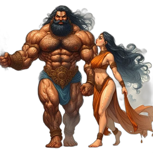 concept art, fantasy art, comic book art, pixel art, underwater, earth tones, two, characters transparent PNG cut-out