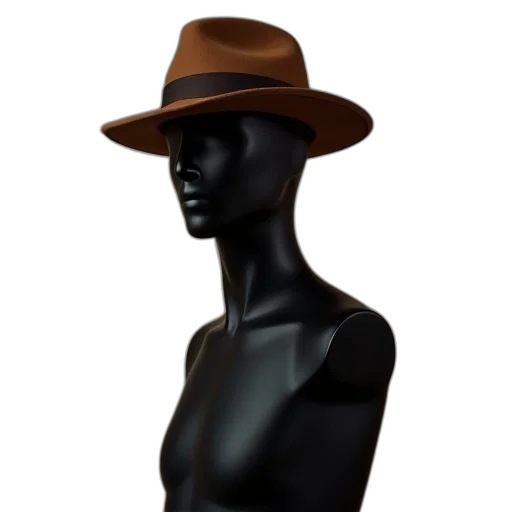 hat, jewelry, face, mask, 3d render, photorealistic, concept art, earth tones transparent PNG cut-out