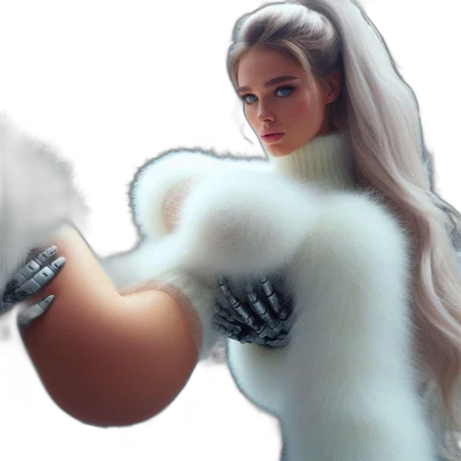 weapon, photorealistic, 3d render, concept art, fantasy art, woman, futuristic, setting transparent PNG cut-out
